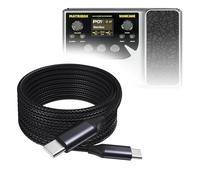 BoxWave Cavo compatibile con Sonicake Matribox - Cavo DirectSync PD (3 m) - USB-C a USB-C (100W), ricarica rapida in lega di nylon intrecciato di tipo C lungo - Nero corvino