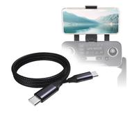 BoxWave Cavo compatibile con telecomando Ruko F11GIM, cavo DirectSync PD (0,9 m), da USB-C a USB-C (100 W), ricarica intrecciata di tipo C e sincronizzazione rapida, nero corvino