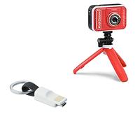 BoxWave Cavo compatibile con VTech KidiZoom Creator Cam - Micro USB Portachiavi Caricabatteria Portachiavi Micro USB Cavo - Jet Black