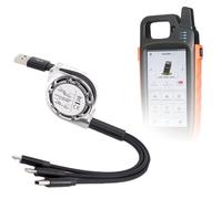 BoxWave Cavo compatibile con Xhorse VVDI Key Tool Max - AllCharge miniSync, cavo USB retrattile portatile - Jet Black
