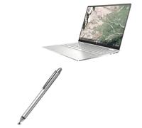 BoxWave Penna stilo compatibile con HP Elite c1030 Chromebook Enterprise, pennino capacitivo DualTip, punta a disco in fibra, argento metallizzato