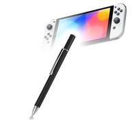BoxWave - Penna stilo compatibile con Nintendo Switch modello OLED, pennino capacitivo FineTouch, super preciso per Nintendo Switch modello OLED, nero corvino