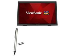 BoxWave Penna stilo compatibile con Viewsonic Monitor TD2423D (24") - Pennino capacitivo DualTip, punta a disco in fibra - Argento metallizzato