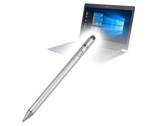 BoxWave - Penna stilo per Dynabook Portege X30, pennino capacitivo AccuPoint Active Stylus con punta ultra fine per Dynabook Portege X30, colore: Argento metallizzato