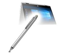 BoxWave, pennino capacitivo per HP ProBook x360 440 G1, pennino capacitivo DualTip, punta in fibra per HP ProBook x360 440 G1, colore: Argento metallizzato