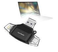 BoxWave Smart Gadget compatibile con Acer Swift 3 (SF314-512), lettore di schede SD AllReader, lettore di schede microSD SD Compact USB, nero