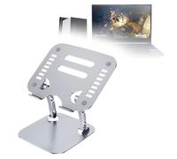 BoxWave Supporto e supporto compatibile con CyberPowerPC Tracer VI Edge - Executive VersaView supporto per laptop, ergonomico regolabile in metallo - argento metallizzato