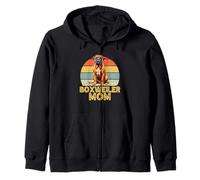 Boxweiler Mom Funny Retro Love My Mixed Breed Dog Felpa con Cappuccio