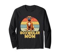 Boxweiler Mom Funny Retro Love My Mixed Breed Dog Maglia a Manica