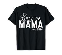 Boy Mama EST 2026 Boy Mom Pregnancy Announcement Mom of Boys Maglietta