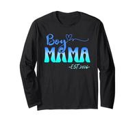 Boy MAMA Est 2026 Boy Mom Pregnancy Mom 2026 To Be New Mom Maglia a Manica