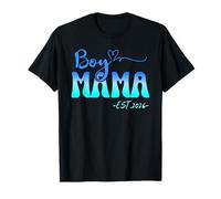 Boy MAMA Est 2026 Boy Mom Pregnancy Mom 2026 To Be New Mom Maglietta