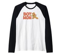 Boy Mom Cute Retro Cartoon Cowboy TPA Maglia con Maniche Raglan