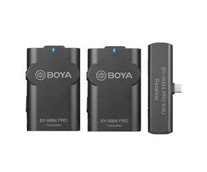 Boya 2.4 GHz Duo Lavalier microfono senza fili BY-WM4 Pro-K6 per Android
