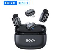 BOYA BOYA Mini microfono lavalier wireless per iPhone serie 15/16 Smartphone Android Type-C Telecamere Mirroless Registrazione video