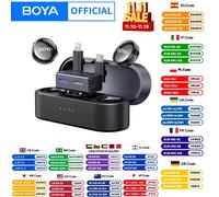 BOYA BOYALINK 3 Mini microfono lavalier wireless per iPhone USB-C Android Smartphone Fotocamera Ai Cancellazione del rumore per la registrazione
