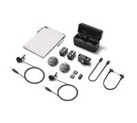 BOYA BOYAMIC 2 Microfono Cravatta Wireless Doppio Trasmettitore Riduzione del Rumore AI, 48 KHz/32 Bit, Memoria 8 GB, USB-C, 3,5 mm