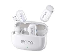 BOYA BOYAMINI microfono lavalier wireless, con porta USB-C/Lightning, iPhone/Android/Smartphone/Laptop/PC mini microfono wireless, per Podcast Live Stream Tiktok Facebook video vlog (2TX+2RX)