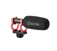 Boya BY-BM2040 Microfono esterno a fucile con parabrezza e supporto antiurto Microfono professionale a condensatore super cardioide per fotocamera Canon DSLR Vlogging Streaming Interviste Riprese di