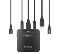 BOYA BY-DM20 Microfono lavalier con registrazione a doppio canale per iPhone / A