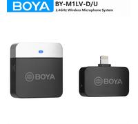 BOYA BY-M1LV Microfono lavalier wireless da bavero per iPhone Android PC Laptop Smartphone mobile Registrazione video Youtube Streaming