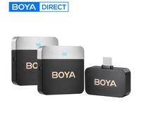 BOYA BY-M1V Microfono lavalier wireless per iPhone 15/16 Dispositivi Android USB-C Smartphone Registrazione Youtube Streaming live Vlog