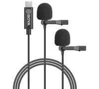 Boya By-m3d Doppio Microfono Digitale Lavalier Lapel Omnidirezionale Android Usb-C
