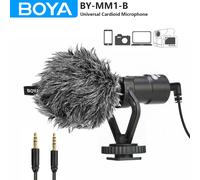 BOYA BY-MM1-B Microfono con fucile sulla fotocamera per iPhone Smartphone Android Fotocamere DSLR PC Laptop Registrazione Youtube Streaming Vlog