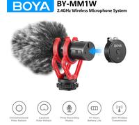 BOYA BY-MM1W microfono senza fili per fucile per iPhone smartphone Android videocamere DSLR registrazione Video Youtube Live Streaming