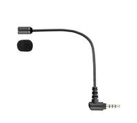 Boya BY-UM4 - Microfono a collo di cigno per PC, 3,5 mm, omnidirezionale, con blocco omnidirezionale, mini microfono audio flessibile per iOS iPhone X 8 7 6 5 Samsung Galaxy PC Tablet Windows microfono esterno (TRRS)