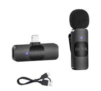 Boya BY-V1 V2.0 Draadloze Lavalier Microfoon voor Lightning - 1 x TX e 1 x RX