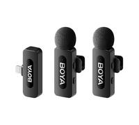Boya BY-V2 V2.0 Draadloze Lavalier Microfoon voor Lightning - 2 x TX e 1 x RX