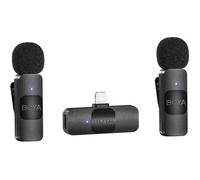 Boya BY-V2 V2.0 Draadloze Lavalier Microfoon voor Lightning - 2 x TX e 1 x RX