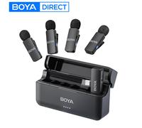 Sistema di Microfono Senza Fili BOYA BY-V4 - Qualità Audio Professionale a 4 Canali con Riduzione del Rumore - Nouvo