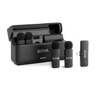 Sistema di Microfono Senza Fili BOYA BY-V4 - Qualità Audio Professionale a 4 Canali con Riduzione del Rumore - Nouvo