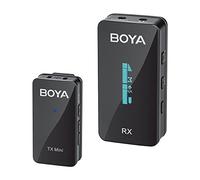 BOYA BY-XM6-S1 Mini microfono lavalier a doppio raggio da 2,4 GHz per fotocamera DLSR/iPhone/Android, doppio microfono wireless per streaming live video Vlog podcast…