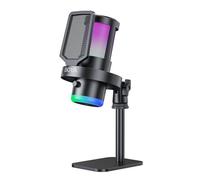 BOYA G30 Microfono Gaming USB per PC/PS4/PS5, 192/96/48 kHz, 24/16-bit, RGB, Cancellazione del Rumore, Mute, Monitoraggio Audio, Filtro Anti-pop, Microfono a Condensatore per Podcast, Streaming&Gaming