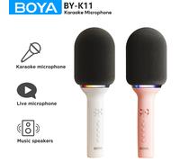 BOYA K11 Microfono Karaoke Bluetooth senza fili Microfono portatile portatile Altoparlante Macchina Festa in casa Compleanno Casa KTV per Smartphone
