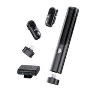 BOYA Magic Microfono wireless Mini per iPhone/Android/PC/fotocamera (2TX+3RX), 48 kHz/24 bit, 30 ore di autonomia, per vlog, interviste, live streaming su YouTube e TikTok