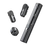 BOYA Magic Microfono Wireless per iPhone 15/16, Android Smartphone, Design Trasformabile, Mini Microfoni Wireless con Spina USB-C Jack, 48KHz/24Bit, Microfono Lavalier per Video Social, Streaming