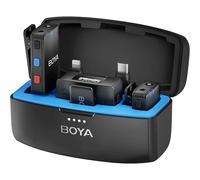 Boya Audio Microfono MIC 2-02 Lavalier USB-C cancellazione rumore AI registrazione interna