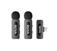 Boya BY-V20 V2.0 Microfono lavalier Draadloze per USB-C - 2 x TX e 1 x RX