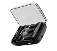 BOYA Microfoni Lavalier wireless per fotocamere DSLR Android iPhone 15 Tipo C Smartphone Cancellazione del rumore, batteria 10h, microfono da bavero con clip per registrazione live streaming