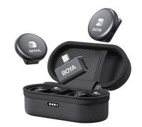 BOYA Microfono lavalier wireless USB-C con cancellazione del rumore per iPhone 15 Android con cancellazione del rumore microfono da bavero per Vlog YouTube Omic-U-B