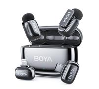 BOYA Mini 2 Microfono Lavalier Wireless per iPhone16/17 Android USB-C Plug, 2 Ultra Mini Mic con riduzione del rumore, Microfono da bavero per Vlogging TikTok Creatori di contenuti YouTube