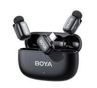 BOYA Mini Microfono Wireless per iPhone15/16 Android, Microfono Lavalier USB-C Ultraleggero 5g, Riduzione del Rumore, Mic Mini, 30h Utilizzo, Microfoni Wireless Professionali Type C