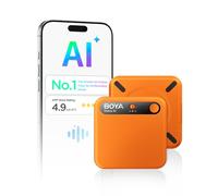 BOYA Notra AI Voice Recorder, Ambient/Phone Call/Bluetooth Capture, AI Transcription&Smart Summary, Support 140+ Languages, 64GB Storage, Magnetic Note Taker per riunioni, Lectures, Interviste