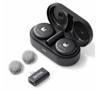 BOYA Omic-D - Microfono lavalier wireless per iPhone, con cancellazione del rumore, senza fili, con clip magnetica, per iPhone 14/14 Pro/13/13 Pro, iPad, dispositivi iOS, Vlog, podcast, registrazione