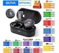 BOYA Omic D/U Microfono lavalier wireless da bavero per iPhone iPad Android Type-c Smartphone Youtube Registrazione dal vivo Intervista Vlog