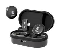 BOYA OMIC-U Microfono Lavalier Wireless USB-C, Mini Microfono Telefono Mobile Android iPhone 15 iPad Vlog Podcast, Plug Play Microfono Lapel Wireless